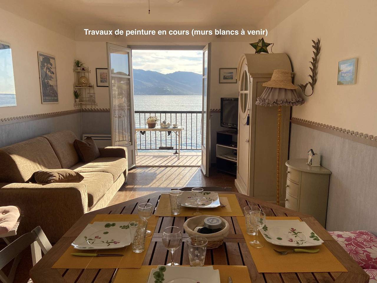 Ganze Wohnung, Wohnung am Wasser mit Terrasse und Meerblick, Tiuccia in Casaglione, Ajaccio und Umgebung