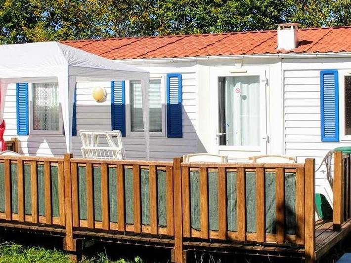 Camping Le Pontis - Mobilheim 6 personen - 3 Schlafzimmer in Verteillac, Périgord Vert