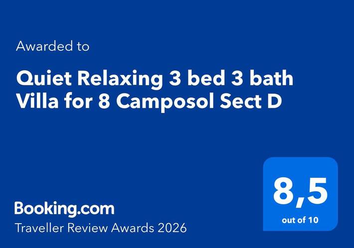 Location de vacances pour 8 personnes, avec vue ainsi que jardin et piscine dans Camposol - 2