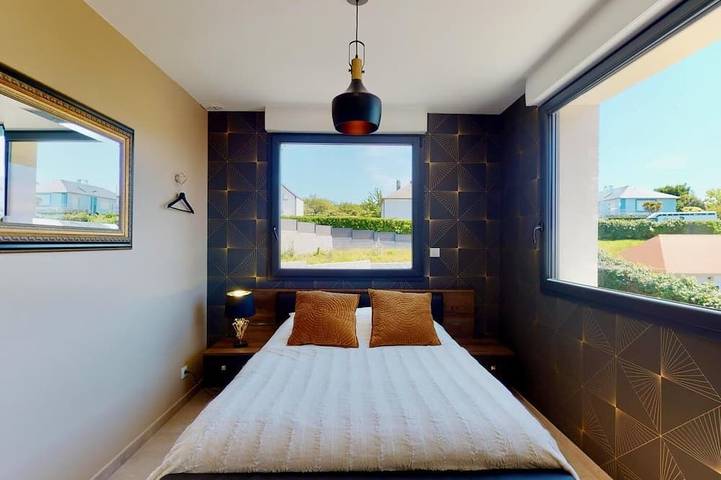Casa Antoine 15pers : vue mer, 10 min à pied plage in Donville-les-Bains, Côte de la Déroute
