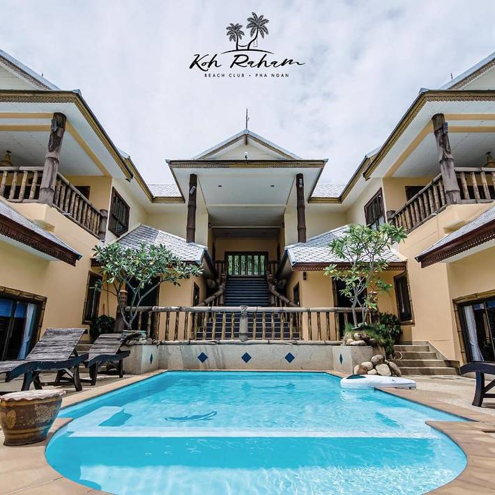 Bungalow für 2 Personen, mit Pool und Garten sowie Ausblick und Kinderpool auf Koh Phangan