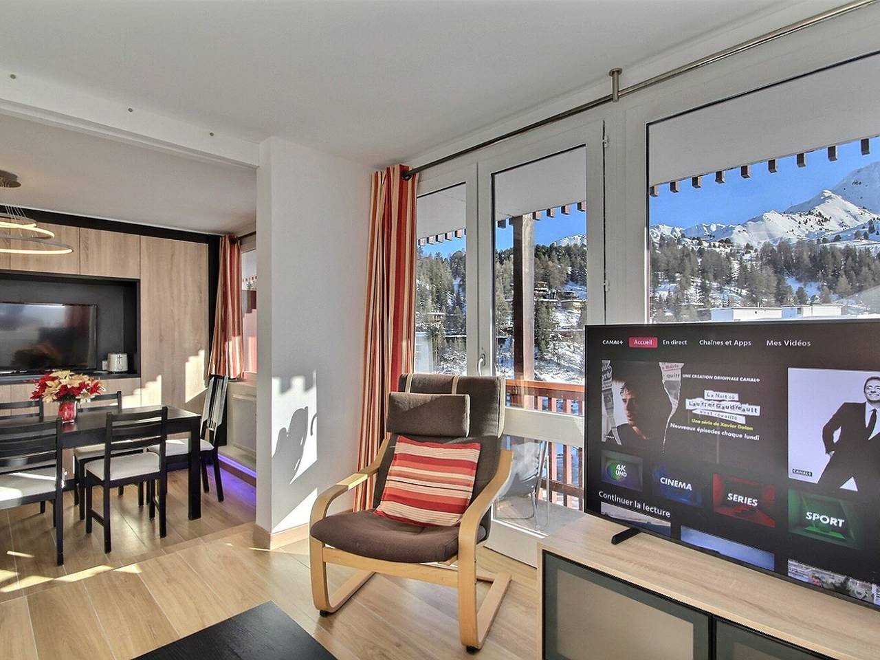 Ganze Wohnung, Wunderschöne renovierte Wohnung, Balkon, Wlan, La Plagne in Plagne Centre, La Plagne-Tarentaise