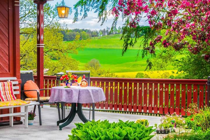 Ferienwohnung für 3 Personen, mit Garten