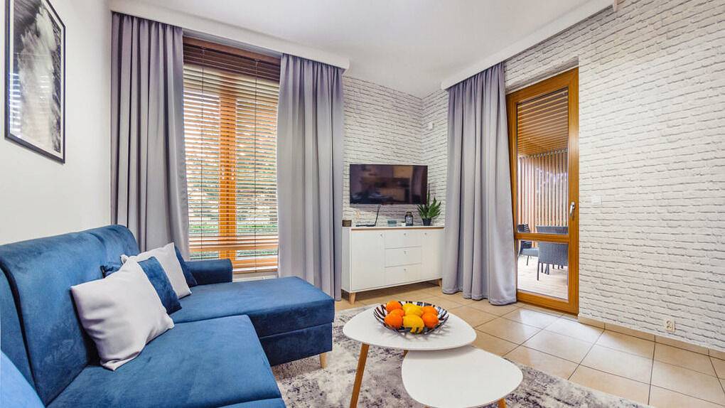 Cały apartament wypoczynkowy, Apartament wakacyjny dla 4 osób z taras in Kołobrzeg, Morze Bałtyckie