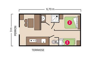 Bungalow für 4 Personen in Longeville-sur-Mer, Vendée, Bild 4