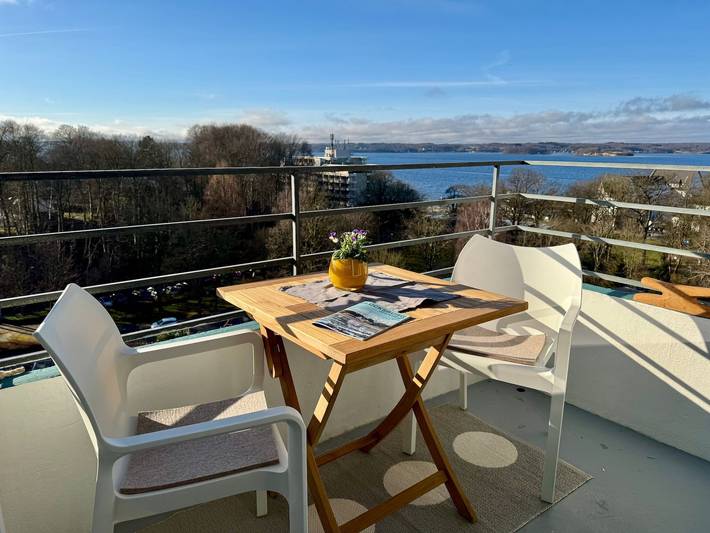 Ferienwohnung für 2 Personen, mit Balkon und Sauna sowie Ausblick in Glücksburg
