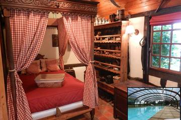 Gîte pour 2 personnes, avec piscine ainsi que jardin et jacuzzi dans l' Eure