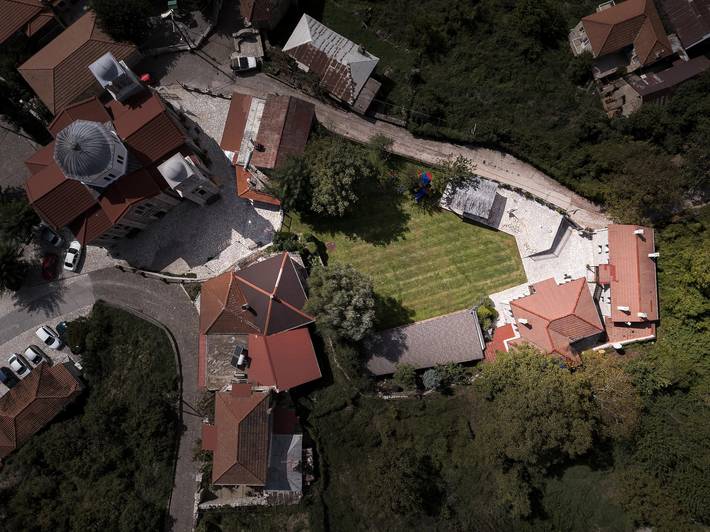 Camera 'Double - Morea' con vista montagna, terrazza privata e Wi-Fi in Euritania