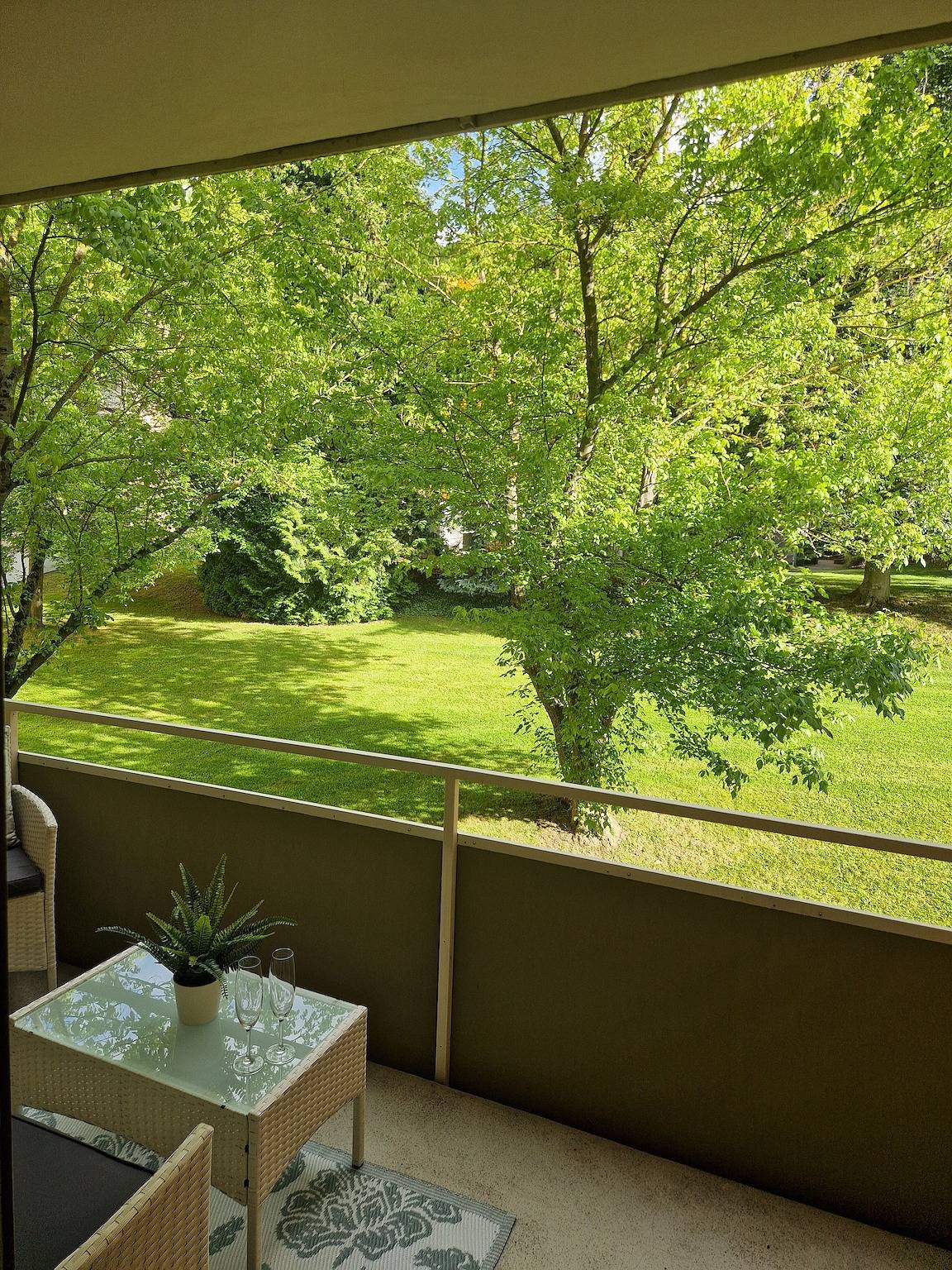 Appartement Eschenweg incl. balkon met uitzicht op de tuin, beddengoed en handdoeken, foto 8