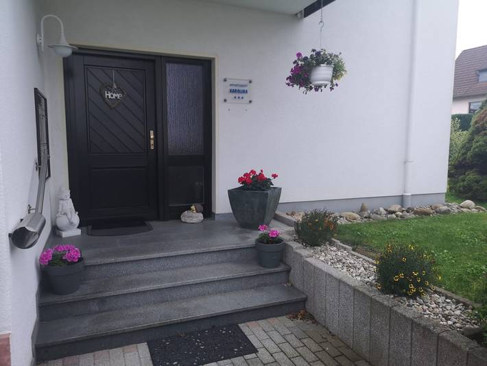 Appartement entier, Appartement 'Karolina 3' avec vue sur la montagne, terrasse commune et Wi-Fi in Bad Soden-Salmünster, Arrondissement de Main-Kinzig
