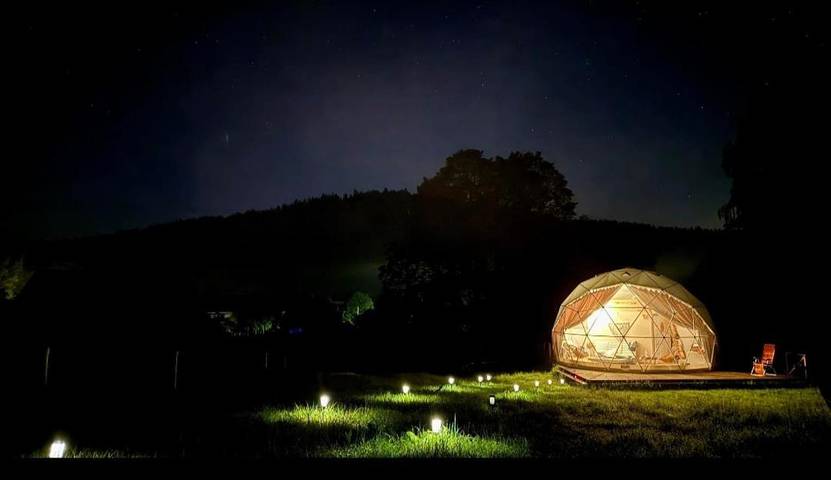 Tente pour 4 personnes, avec sauna ainsi que jardin et vue en Pologne - 3