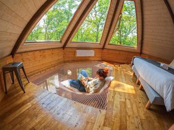 Lodge pour 3 personnes, avec jacuzzi et jardin dans le Lot