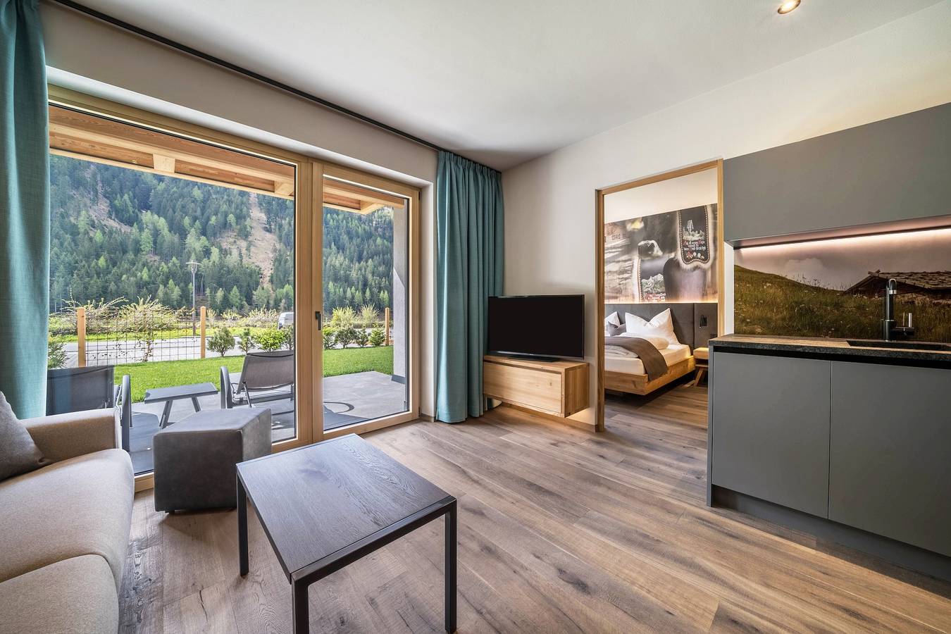 Ganze Wohnung, Ferienwohnung "Seebrunn - "Äußere Schwemmalm" mit Bergblick, Wlan und Sauna in Kuppelwies, Ulten