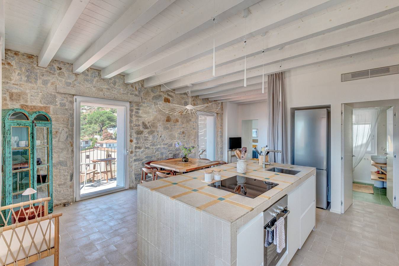 Ganze Wohnung, Ferienwohnung 'Casa Azzurrina Mare' mit Meerblick, Wlan und Klimaanlage in Campo nell'Elba, Elba