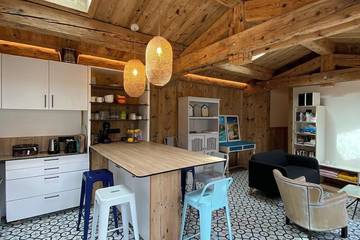 Gîte pour 4 personnes, avec jardin dans Plage des Huttes