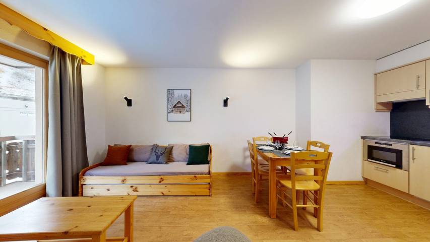 Ferienwohnung für 4 Personen, mit Balkon und Sauna im Wallis