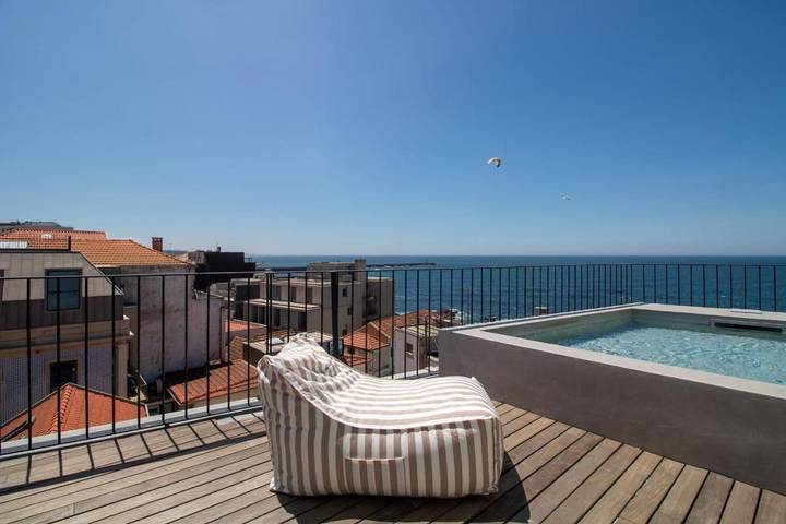Apartamento de férias para 4 pessoas, com varanda e vista em Foz do Douro