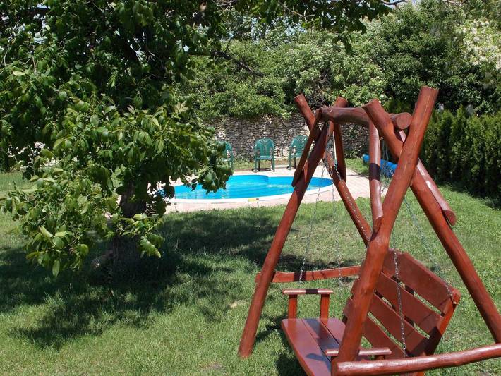 Ferienhaus mit Pool und Klimaanlage in Nagyvázsony, Balaton Region