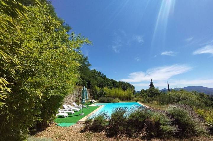 Maison de campagne pour 3 personnes, avec jardin et piscine à Saint-André-de-Majencoules - 4
