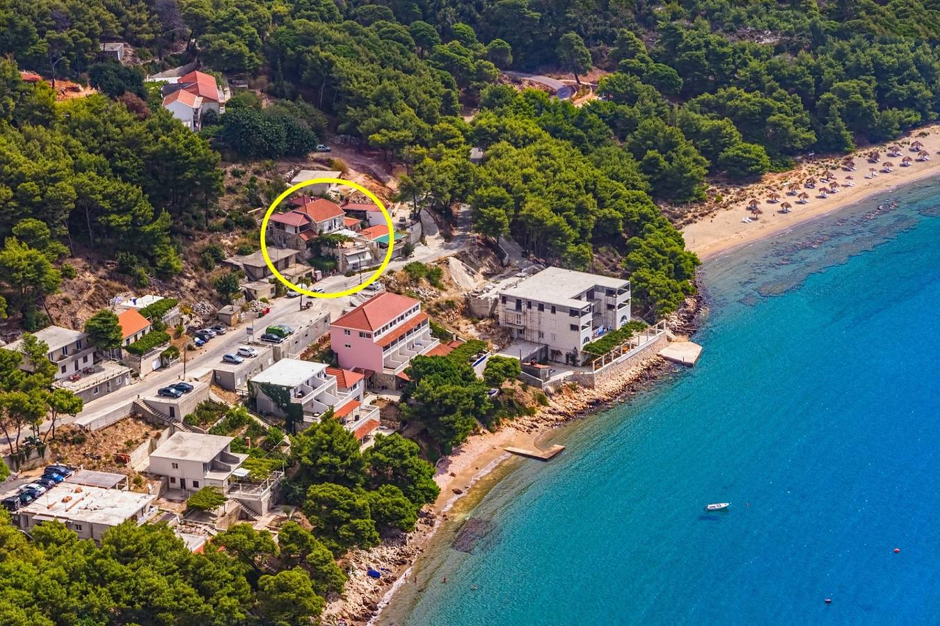 Cały apartament, Ferienwohnung in Saplunara mit Meerblick, Terrasse, Klimaanlage, W-Lan (5197-4) in Mala Saplunara, Saplunara