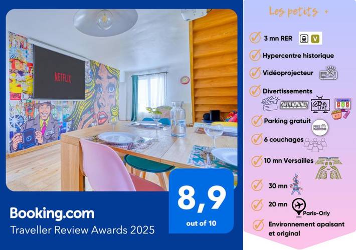 Appartement de vacances pour 6 personnes, avec vue