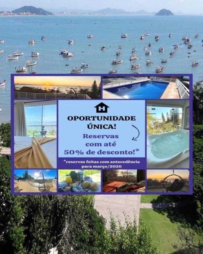 Pousadas para 4 pessoas, com vista e jardim e ainda piscina infantil and piscina em Penha