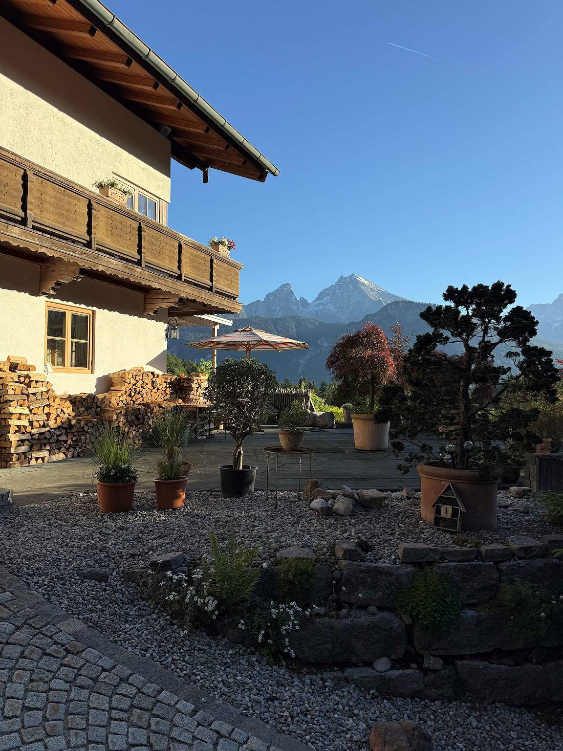 Ganze Ferienwohnung, Haus am Mitterbach - Ferienwohnung Watzmann Studio,  für 1-2 Personen in Göllstock, Berchtesgaden