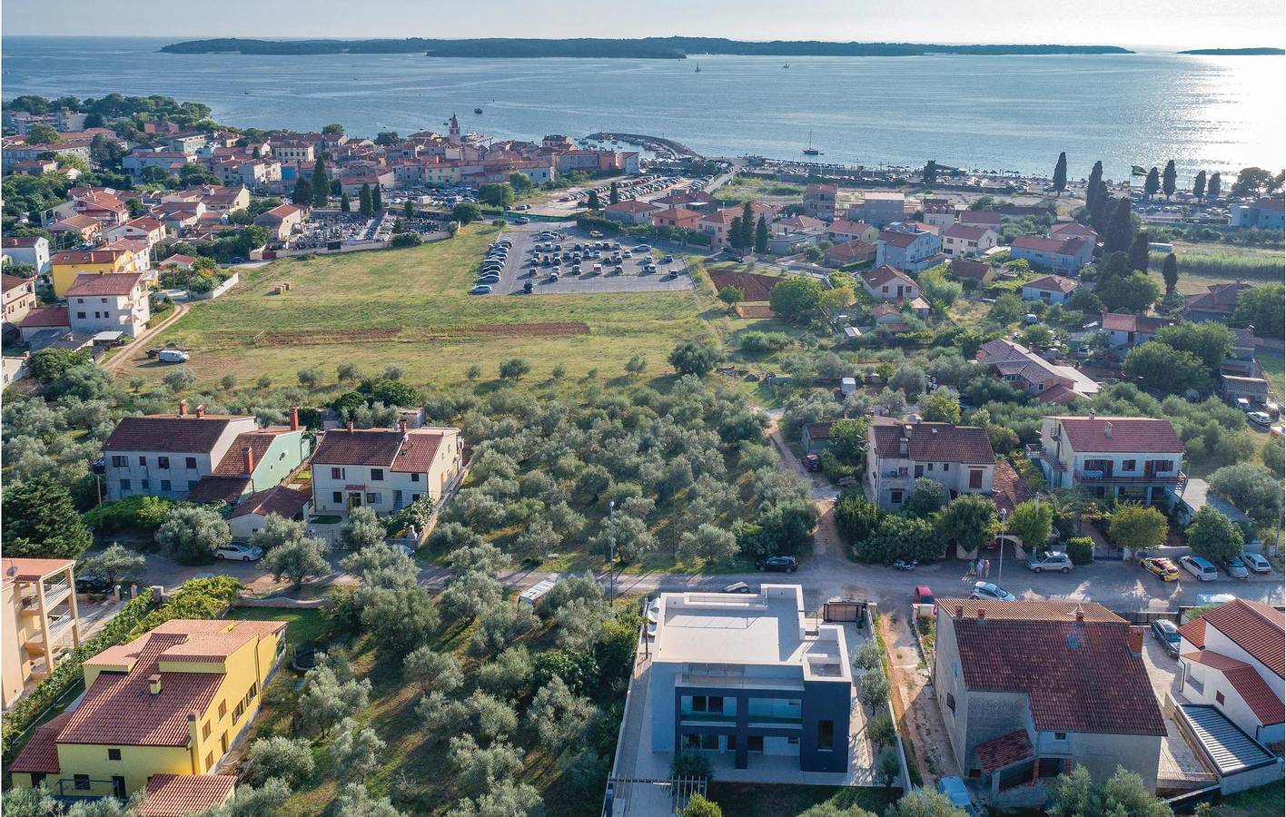 Apartment mit Meerblick, Pool, Terrasse und WLAN – in der Nähe der Caffè Bar Porto in Fazana, Südküste Istrien