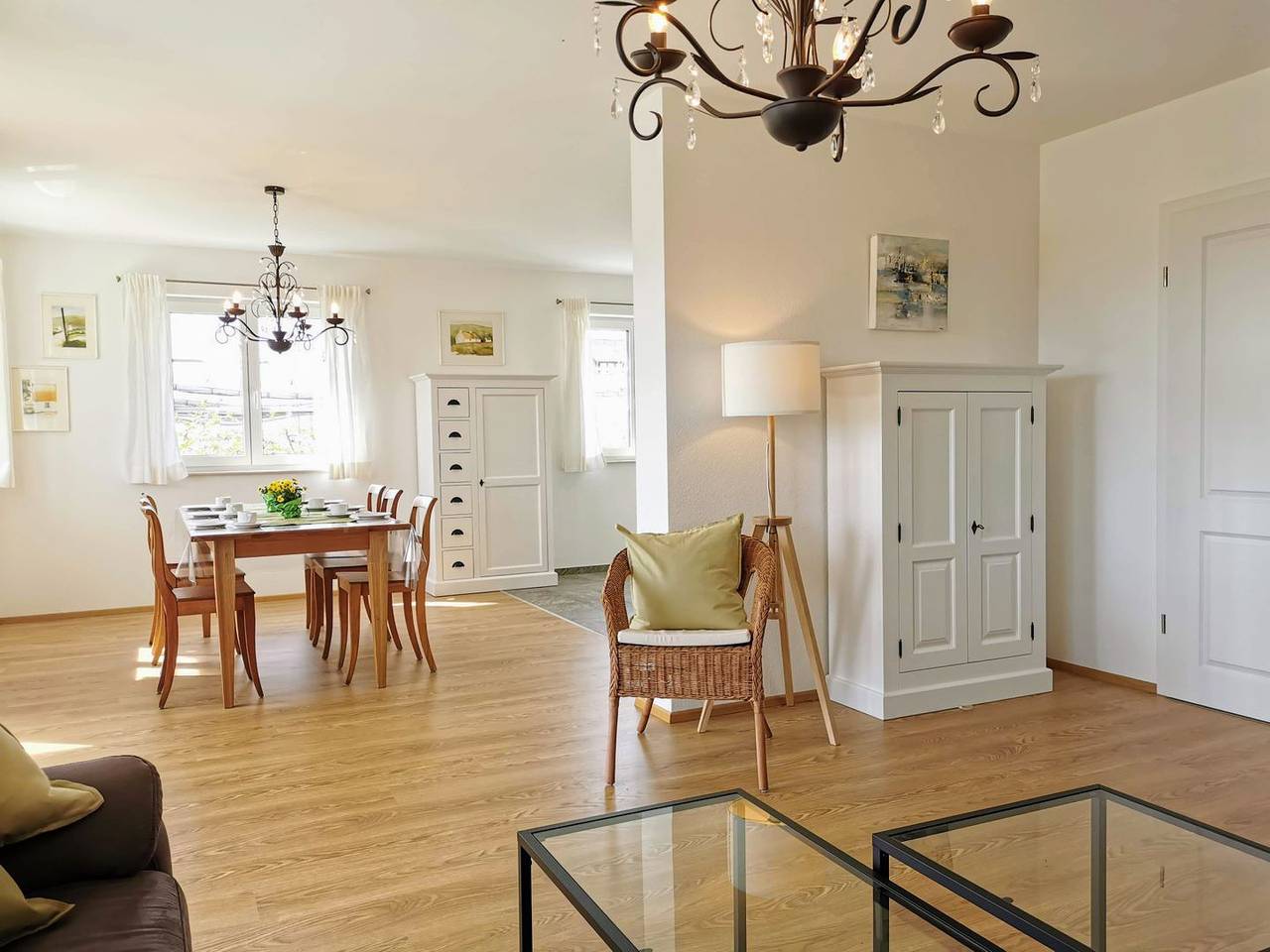 Landhaus Vogel - Lichtdurchflutete Ferienwohnung im Landhausstil mit Balkonen in Wasserburg (Bodensee), Bayerisch Schwaben