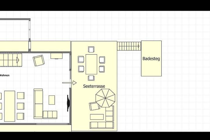 Ferienhaus für 4 Personen, mit Terrasse und Garten sowie Seeblick und Ausblick in Neukieritzsch - 4