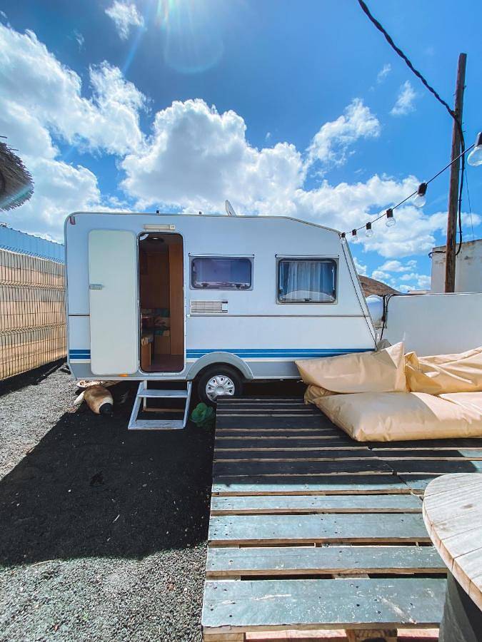 Zelt für 2 Personen, mit Balkon und Terrasse sowie Garten und Ausblick auf den Kanaren