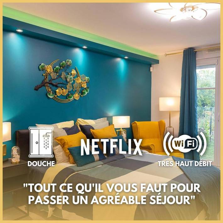 Appartement de vacances pour 3 personnes, avec vue et jardin