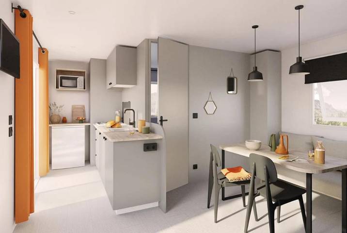 Camping pour 6 personnes, avec jardin et piscine, animaux acceptés à Carnac - 3