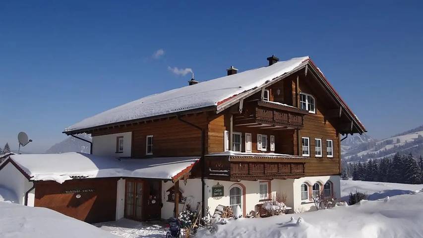 Ferienwohnung für 4 Personen, mit Sauna und Garten sowie Balkon in Oberjoch - 2