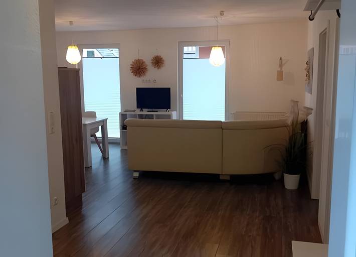 Ferienwohnung für 4 Personen, mit Balkon und Garten sowie Sauna, mit Haustier in Röbel-Müritz