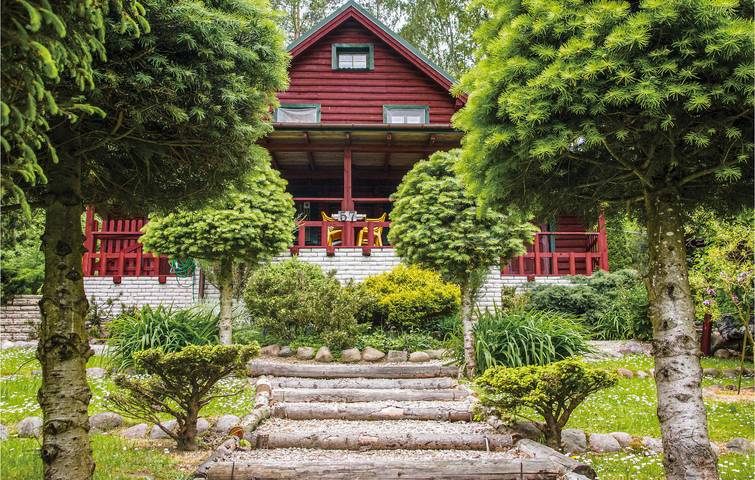 Ferienhaus für 6 Personen mit Terrasse in Powiat Olsztyński