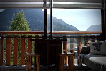 Gîte pour 4 personnes, avec balcon ainsi que vue et vue sur le lac dans Alpe du Grand Serre