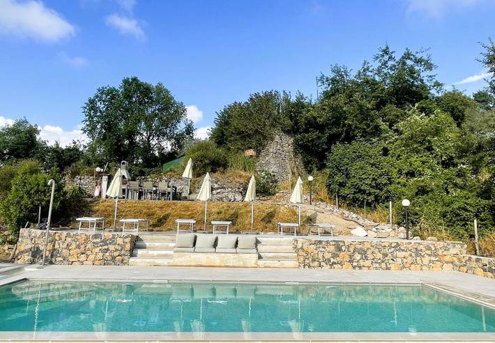Ferienwohnung für 9 Personen, mit Garten und Ausblick sowie Pool in Lerici - 2