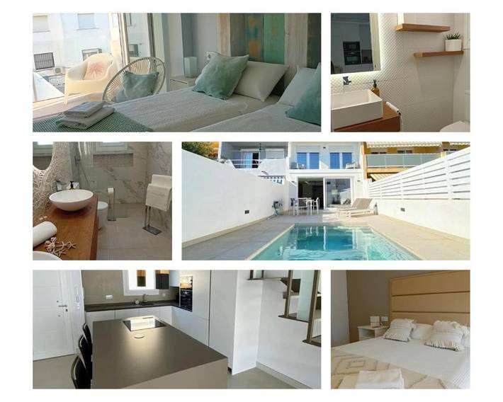 Ferienhaus für 6 Personen, mit Ausblick und Pool sowie Balkon in Benicarló