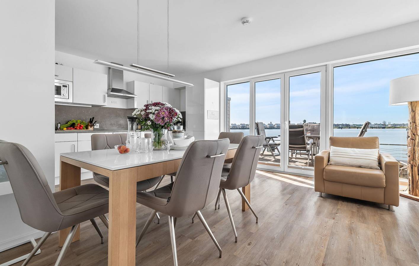 Appartement de vacances entier, Appartement vue mer avec terrasse, TV et parking in Olpenitz, Kappeln