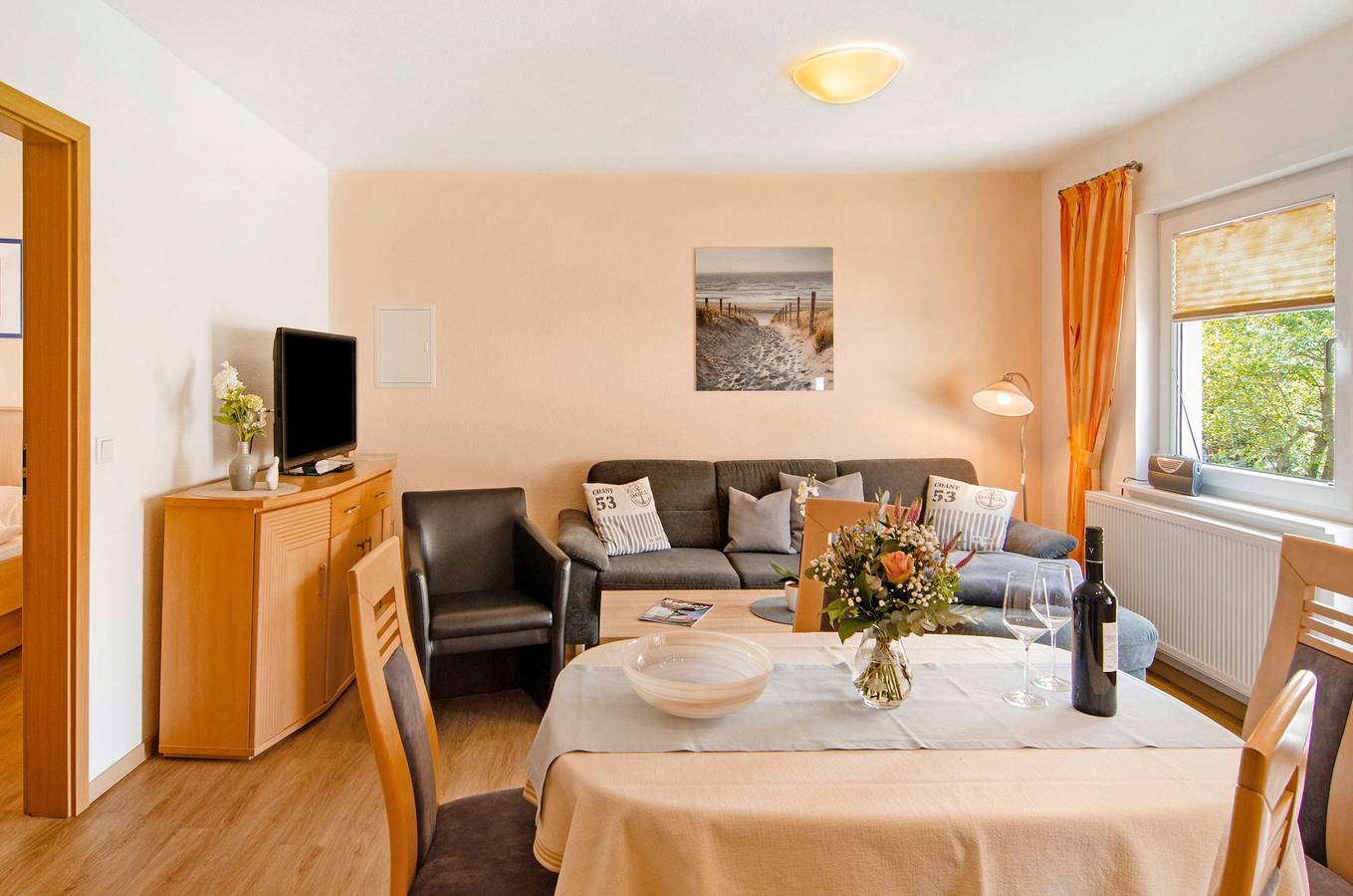 Apartamento entero, Apartamento 'Huus Nördernee 1' con balcón y Wi-Fi in Norderney