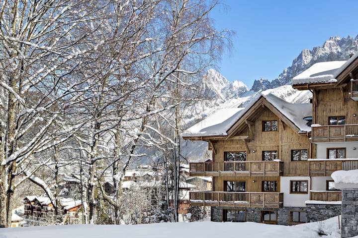 Chalet voor 6 personen, with balkon and tuin as well as uitzicht in Les Houches