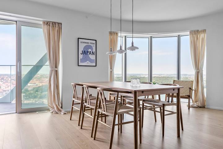 Ferienwohnung für 6 Personen, mit Seeblick und Balkon sowie Garten, kinderfreundlich in Aarhus - 4