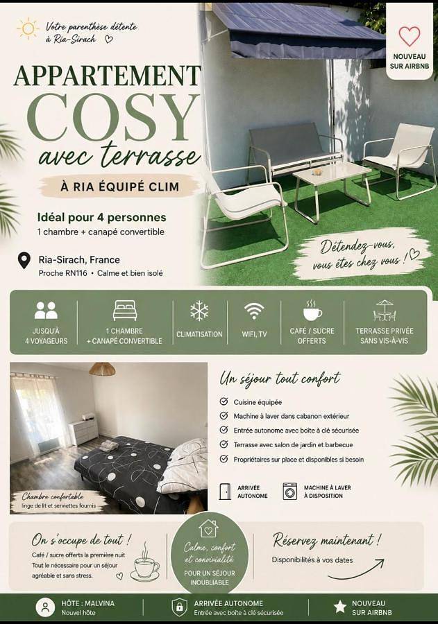 Appartement de vacances pour 4 personnes, avec Terrasse