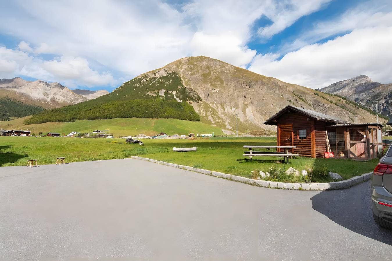 Ganze Wohnung, Apartment 'Campacc Baby' mit Bergblick, Gemeinschaftsgarten und Wlan in Livigno (Stadt), Livigno