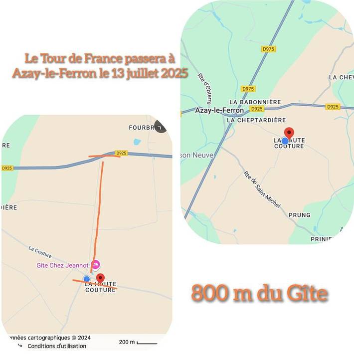 Location de vacances pour 6 personnes, avec jardin à Azay-le-Ferron - 3