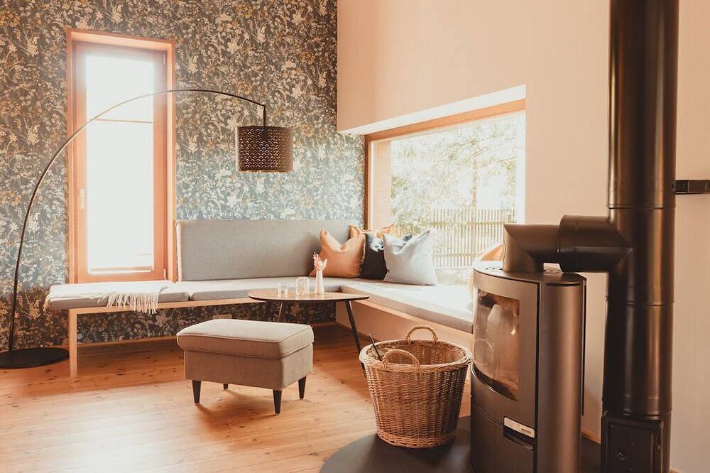 Modernes Holzhaus am Bodden mit zwei kombinierbaren Wohnungen in Loissin, Vorpommern