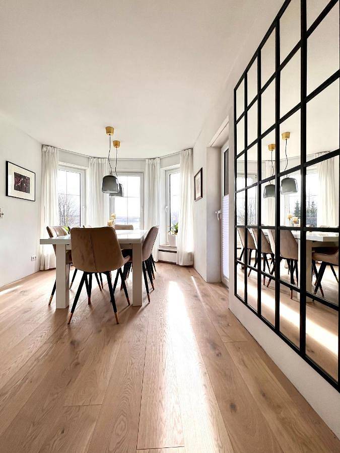 Ferienhaus für 8 Personen, mit Balkon und Terrasse sowie Garten und Ausblick in Geising