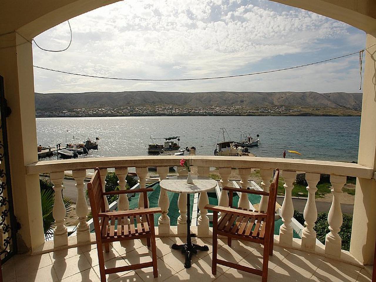 Pansion Gea - Double Room with Balcony and Sea View in Grad Pag, Otok Pag