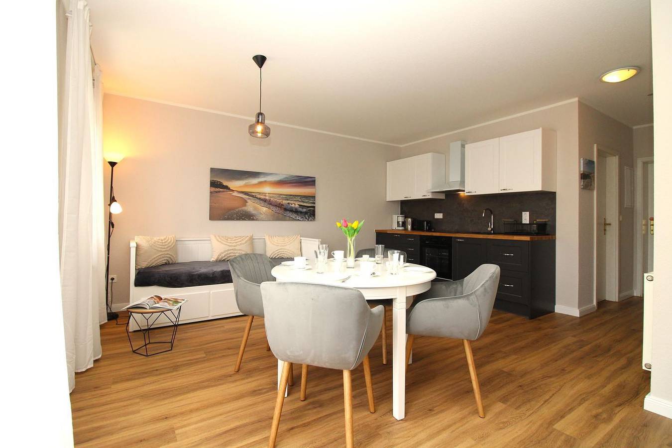 Ganze Wohnung, Res. Wischuer We 26: freundliche und helle 2-Zimmer-Fewo mit Balkon in Wischuer, Biendorf